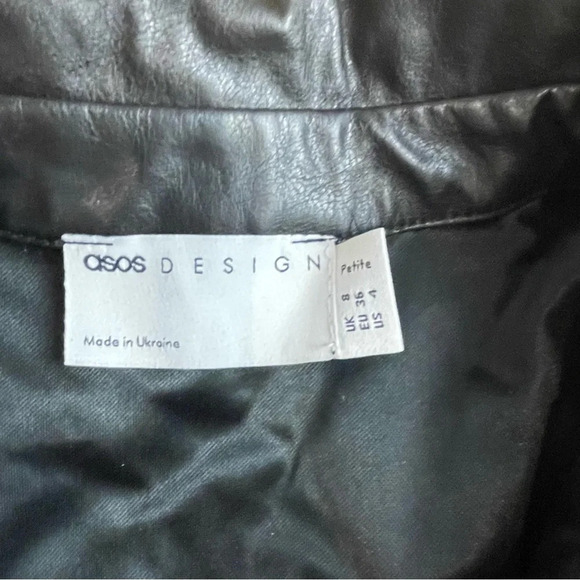 Asos belted faux leather shacket - Picture 3 of 6